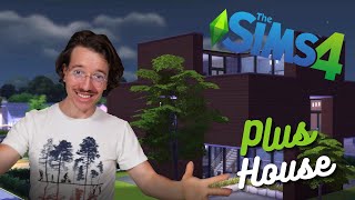 PLUS Shape House  The Sims 4 Speed Build [upl. by Alad]