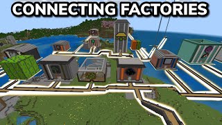 CONNECTING THE FACTORIES in Minecraft Bedrock Survival Ep 46 [upl. by Annemarie]