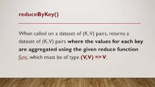 What is reduceByKey and how does it work [upl. by Hgielyak628]