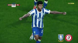 Sheffield Wednesday v Bristol City Highlights  EFL Championship 202324  PES 21 [upl. by Ahseya]