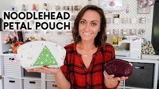 Easy Beginner Friendly ADORABLE Pouch Full Tutorial for Noodleheads Petal Pouch [upl. by Asilef]