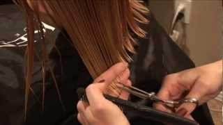 HOW TO CUT GIRLS HAIR  Basic Girls Trim  hair tutorial [upl. by Llezo]