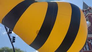 Big bumblebee ￼float 2023 Azalea Festival ￼Parade Wilmington NC [upl. by Silliw]