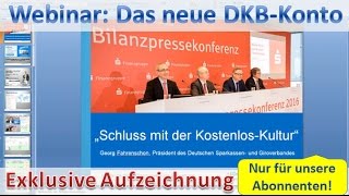 Das neue DKBKonto ► exklusives Webinar [upl. by Sallad]