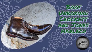 Boot Unboxing Crockett and Jones Harlech [upl. by Ekud]