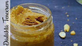 Şekersiz Fıstık Ezmesi Nasıl Yapılır Vegan Peanut Butter [upl. by Enawd]