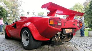 Lamborghini Countach 5000 QV w Kreissieg exhaust [upl. by Rugg]