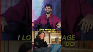 Vijay Deverakonda quotI Want To Get Married Butquot [upl. by Base]