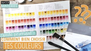 AQUARELLE Bien choisir tes COULEURS Guide à laide du nuancier Winsor et Newton  Ma sélection [upl. by Jeanna]