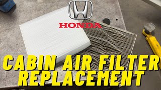 Honda Civic Cabin Air Filter Replacement  20062022 [upl. by Rox]