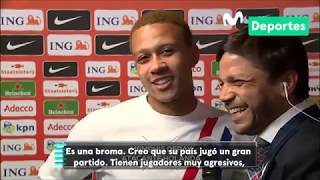 Memphis Depay contó una linda historia que lo une a Jefferson Farfán en el PSV [upl. by Amehsyt]