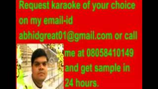 Parda parda karaoke Once upon a time in mumbaiflv [upl. by Bouzoun]