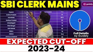 SBI Clerk Mains🔥 Expected Cut Off 202324  Statewise Cutoff  MrRohit singh [upl. by Drews278]