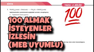 10Sınıf Kimya 1Dönem 2Yazılı [upl. by Hairahcaz]