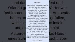 Text b1 b2 florida germangrammar learngerman germanlanguage deutsch [upl. by Emmerich]