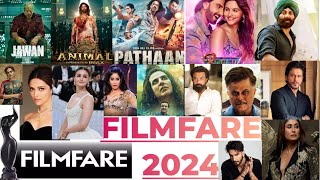 Filmfare Awards 2024  Nominations for the Best ActorsActress Directors  Singers Srk [upl. by Anihsat]