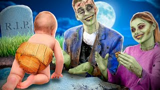 I Was Adopted by Zombie in Real Life Zombie Apocalypse Survival Hacks [upl. by Enitsed876]