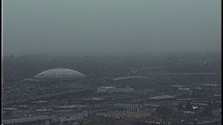 WATCH LIVE  Snow falls over Tacoma Dome [upl. by Heath]