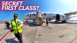 ALONE in Qatar Airways SECRET First Class [upl. by Keefer552]