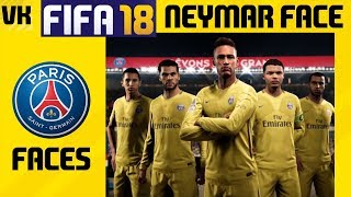 FIFA 18 Neymar Face and Some PSG Faces PES 2018 and FIFA 17 Comparison [upl. by Swane]