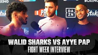 WALID SHARKS AYYE PAP FACE TO FACE AT MEDIA WORKOUT [upl. by Aronas]