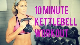 10 Minute Kettlebell Workout for an efficient Total Body Workout [upl. by Ravilob]