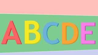 Urple Teaches the Letters ABCDE Alphabet Video [upl. by Herrmann]