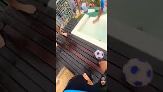 Perfect combination🔥🤙 waterpark trampoline skating shorts shortvideo explore nature funny [upl. by Dalila]