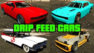 GTA 5  San Andreas Mercenaries DLC  ALL Drip Feed Cars Prices amp Real Life Counterparts [upl. by Lladnarc282]