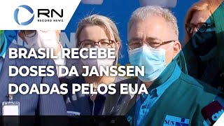 Brasil recebe doação de 3 milhões de doses de vacinas dos EUA [upl. by Enelyar]