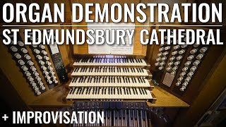 🎵 St Edmundsbury Cathedral Organ Demonstration amp Improvisation Big Crescendo [upl. by Mor953]