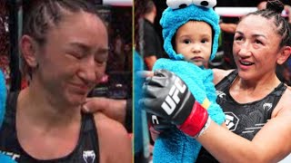 UFC legend Carla Esparza tears up as she retires from MMA after controversial defeat at UFC 307 [upl. by Anilrahc]