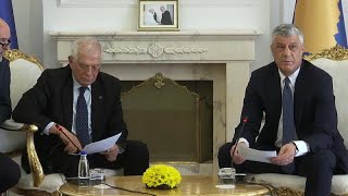 Borrell im Kosovo Schengenvisum und Serbien [upl. by Os]