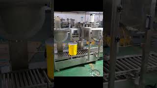 20L Plastic Drum Jerry Can Corrosive Liquid Filling Machine Capping Machine Line [upl. by Ynoffit]