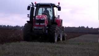 Massey Ferguson 7616 and Dowdeswell 6 furrow plough [upl. by Meade497]