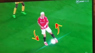 Antony does his trademark spin but then fails afterwards 👀 footballgossips antony manutd europa [upl. by Yhtuv668]