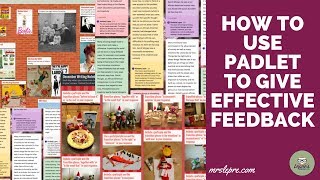 How to use Padlet to give effective feedback [upl. by Llieno]