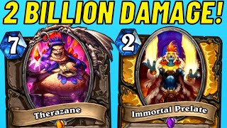 2 BILLION Damage Game BREAKING Hearthstone Combo [upl. by Haidedej]