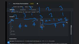 Not Prime Permutation  NPRPE  Codechef STARTERS 117  Full Solution [upl. by Meredi464]