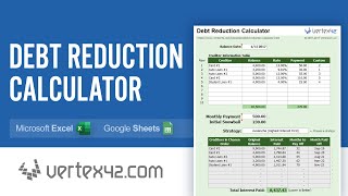 Debt Reduction Calculator Tutorial  Use a Debt Snowball to Pay Off Debt [upl. by Nali]