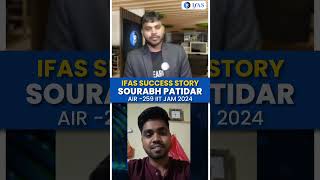 IIT JAM Chemistry 2024 Toppers Success Story  Sourabh Patidar  AIR  259  IFAS Success Story [upl. by Sldney]