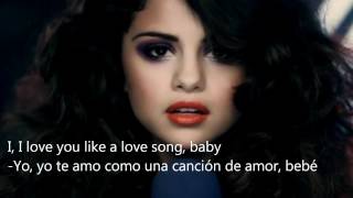 Selena Gómez Love You Like A Love Song Español amp English Lyrics [upl. by Noet]