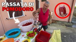 Come fare la PASSATA DI POMODORO fatta in CASA [upl. by Lucian]