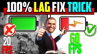 How To Fix LAG in BGMI  100 WORK lag fix Tricks 60 FPS in Low End Device [upl. by Yadnus378]