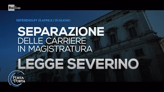 Corte Costituzionale si a 5 referendum sulla giustizia  Porta a porta 16022022 [upl. by Niklaus]