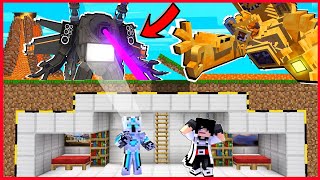 FROST DIAMOND BUAT RUMAH AMAN TVTITAN UPGRADE 03 MINECRAFT TAPI HANCUR KENA PRANK DI HISAP MASUK [upl. by Ela]