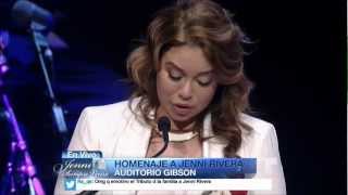 Janney Chiquis Habla en Homenaje a Jenni Rivera  Funerales 12192012 [upl. by Tonie]