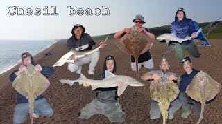 Fishing the mighty Chesil beach UK 🇬🇧 beach fishing road trip Abbotsbury [upl. by Aicemaj]