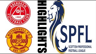 Aberdeen vs Motherwell 21 Highlights  Scottish Premiership 20242025 [upl. by Boru]