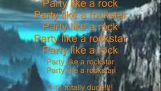 Party Like A Rockstar With Lyrics [upl. by Menard]